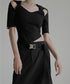 Cut-out Asymmetry Top